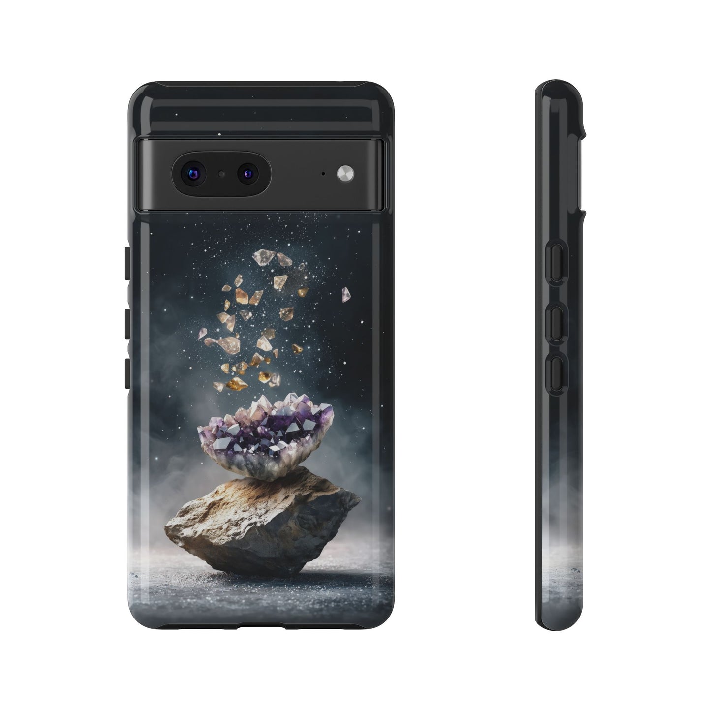 Mystic Amethyst Stones Phone Case for iPhone, Samsung & Google Pixel
