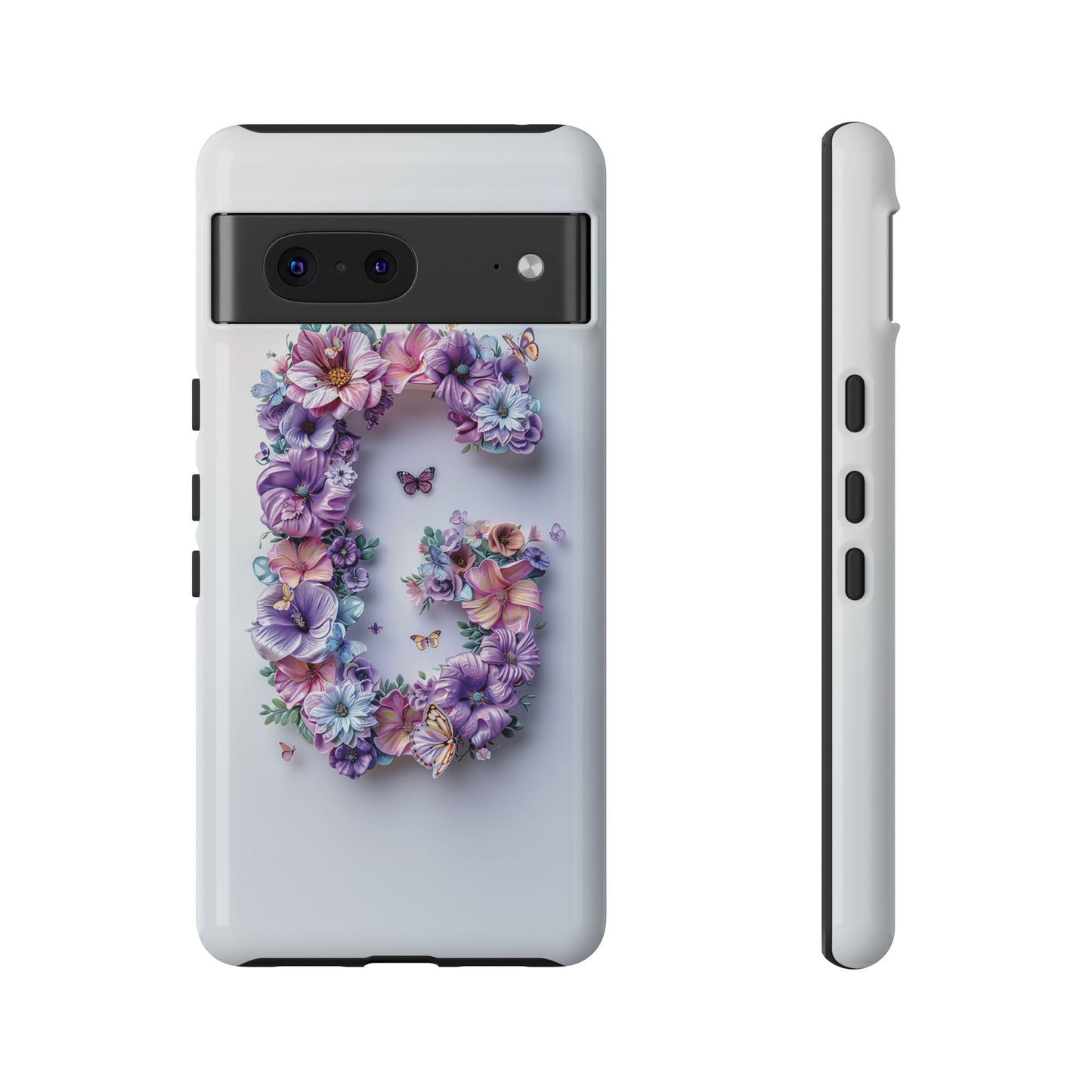 Floral Letter G Phone Case – Personalized Aesthetic Cover for iPhone, Samsung & Google Pixel