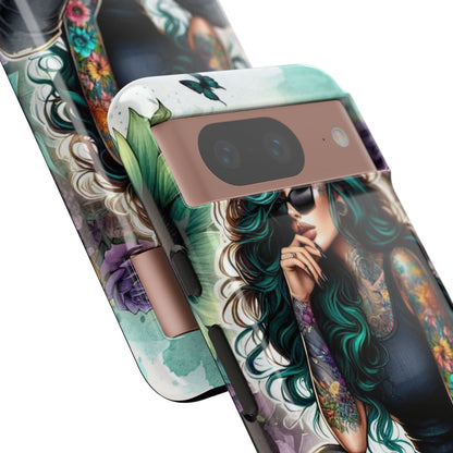 Urban Wildflower – Edgy Tattooed Beauty Mobile Cover