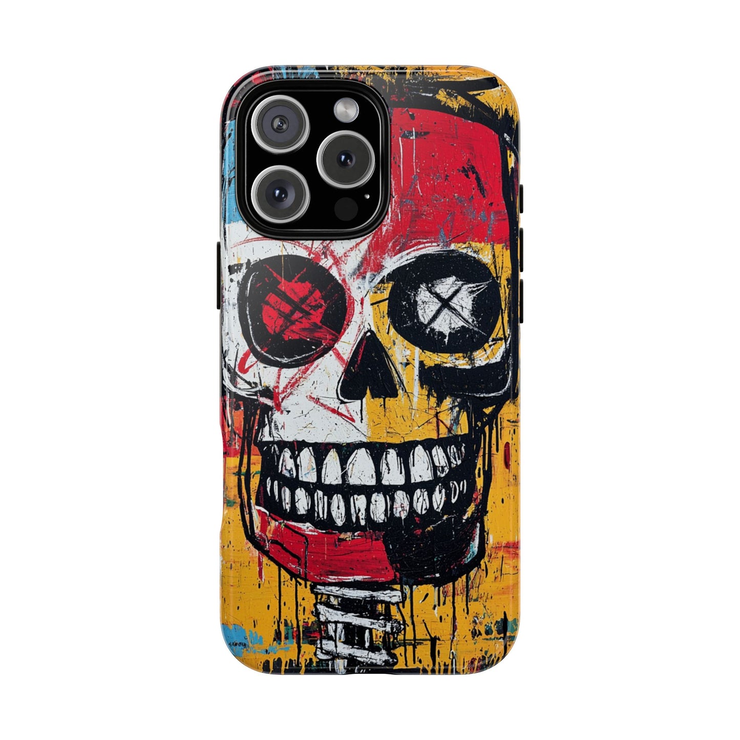 Basquiat Phone Case – Bold Urban Art Design - iPhone, Samsung & Google Pixel Cover - Artistic Painting Case,  Art Lover Gift