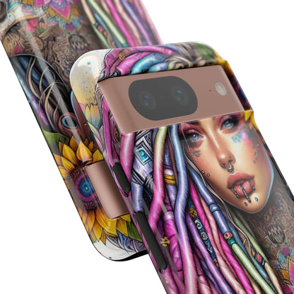 Boho Mandala Goddess – Ethereal Tattoo Art Mobile Cover