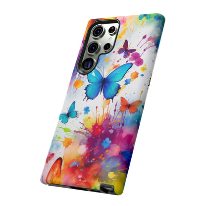 Vibrant Watercolor Butterfly Mobile Case