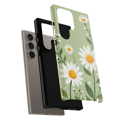 Green Floral Case, Daisy Pattern Design, Iphone Case Design, Perfect Gift For Her