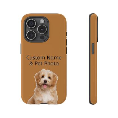 Personalized Custom Pet Phone Case – Add Your Name, Pet Photo or Any Text– Unique Gift for iPhone, Samsung  & Google Pixel – Protective & Stylish Cover"