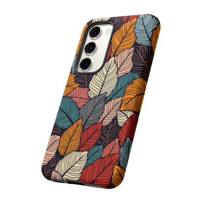Colorful Abstract Leaves Pattern Design