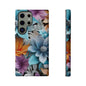 Elegant 3D Floral Bloom Mobile Case – Vivid & Artistic