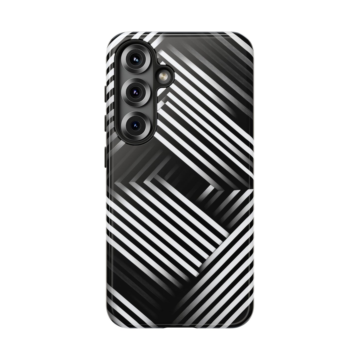 Monochrome Matrix Phone Case for iPhone, Pixel & Samsung
