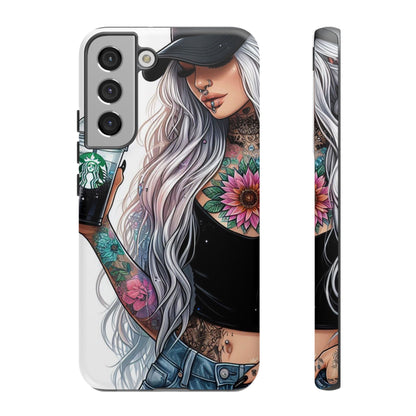 Tattooed Coffee Queen – Edgy Urban Aesthetic Mobile Cover