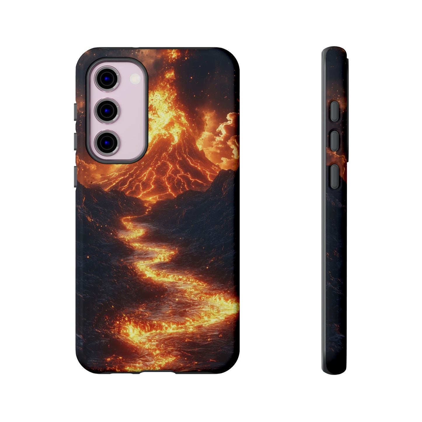 Erupting Volcano Lava Flow Phone Case for iPhone, Samsung & Pixel