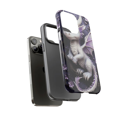Charming Young Dragon on a Branch Phone Case Design