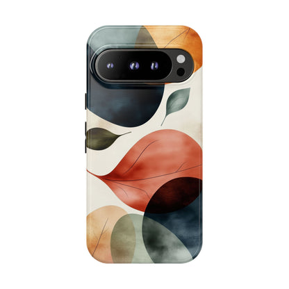 Tranquil Tones Terrazzo Leaves Print Phone Case for iPhone, Pixel & Samsung