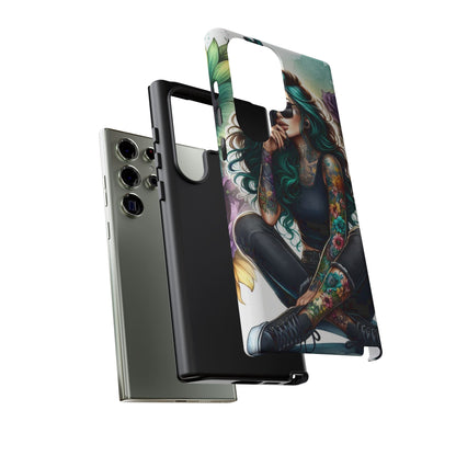 Urban Wildflower – Edgy Tattooed Beauty Mobile Cover