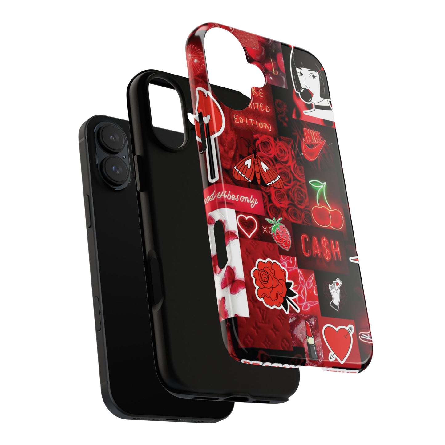 Red Pop Art Neon Vibes Phone Case