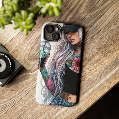 Tattooed Coffee Queen – Edgy Urban Aesthetic Mobile Cover