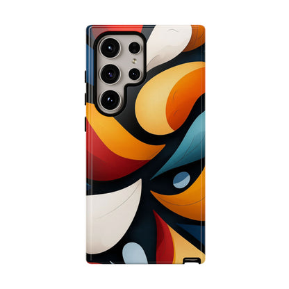 Petal Drift – Modern Abstract Leaf Pattern Phone Case for iPhone, Samsung & Pixel