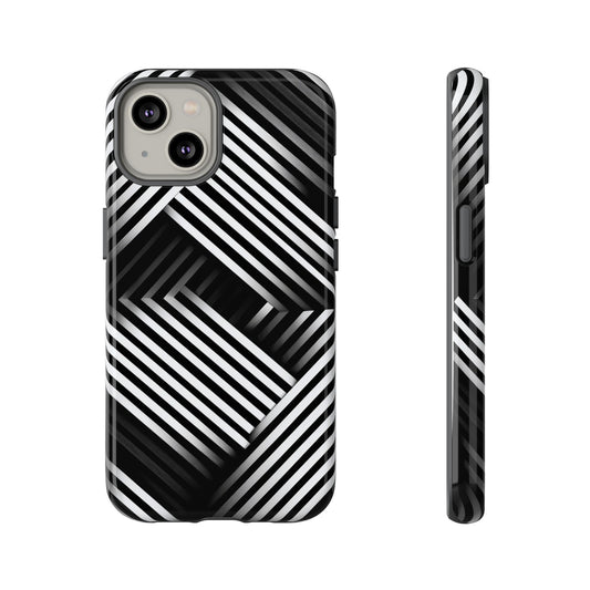 Monochrome Matrix Phone Case for iPhone, Pixel & Samsung