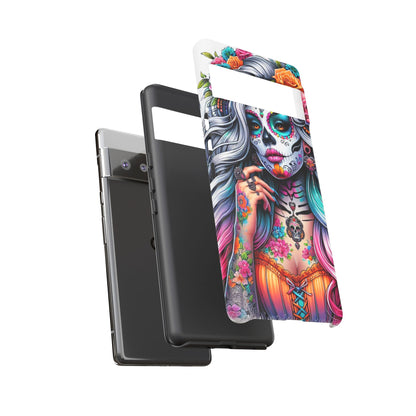 Sugar Skull Goddess – Día de los Muertos Floral Queen Mobile Cover