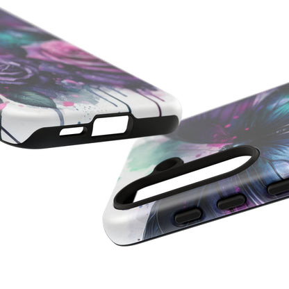 Mystic Bloom – Vibrant Butterfly & Rose Art Mobile Cover