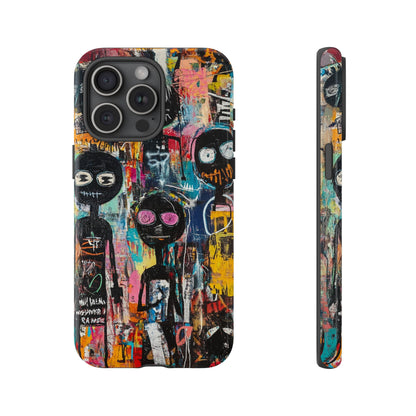 Basquiat Art iPhone Case – Modern Urban Graffiti Design - iPhone, Samsung & Google Pixel Cover - Artistic Painting Case,  Art Lover Gift