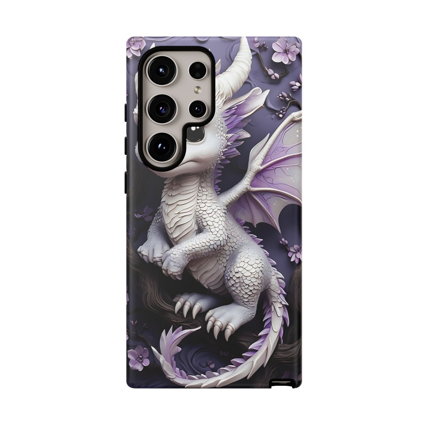 Charming Young Dragon on a Branch Phone Case Design