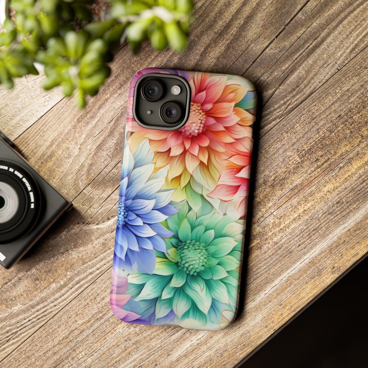 Rainbow Bloom Mandala Floral Mobile Case