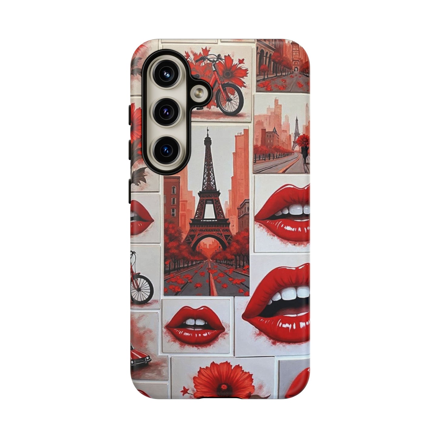 Red Lips & Eiffel Tower Phone Case