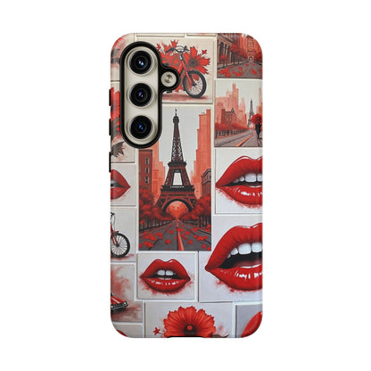 Red Lips & Eiffel Tower Phone Case