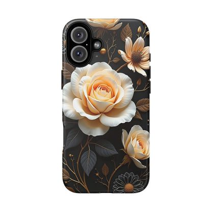 Elegant 3D Floral Design, Botanical Phone Case design for Iphone.