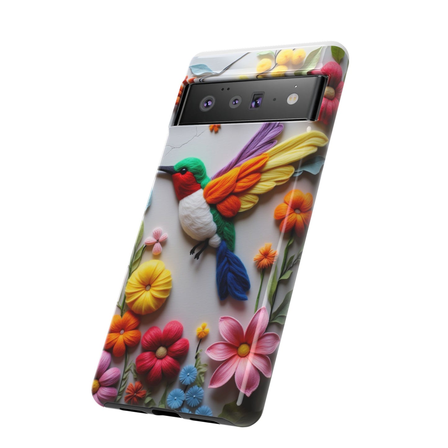 Elegant Hummingbird with Floral Mosaic Design | Nature's Artistic Vibes | Pixel 8 pro