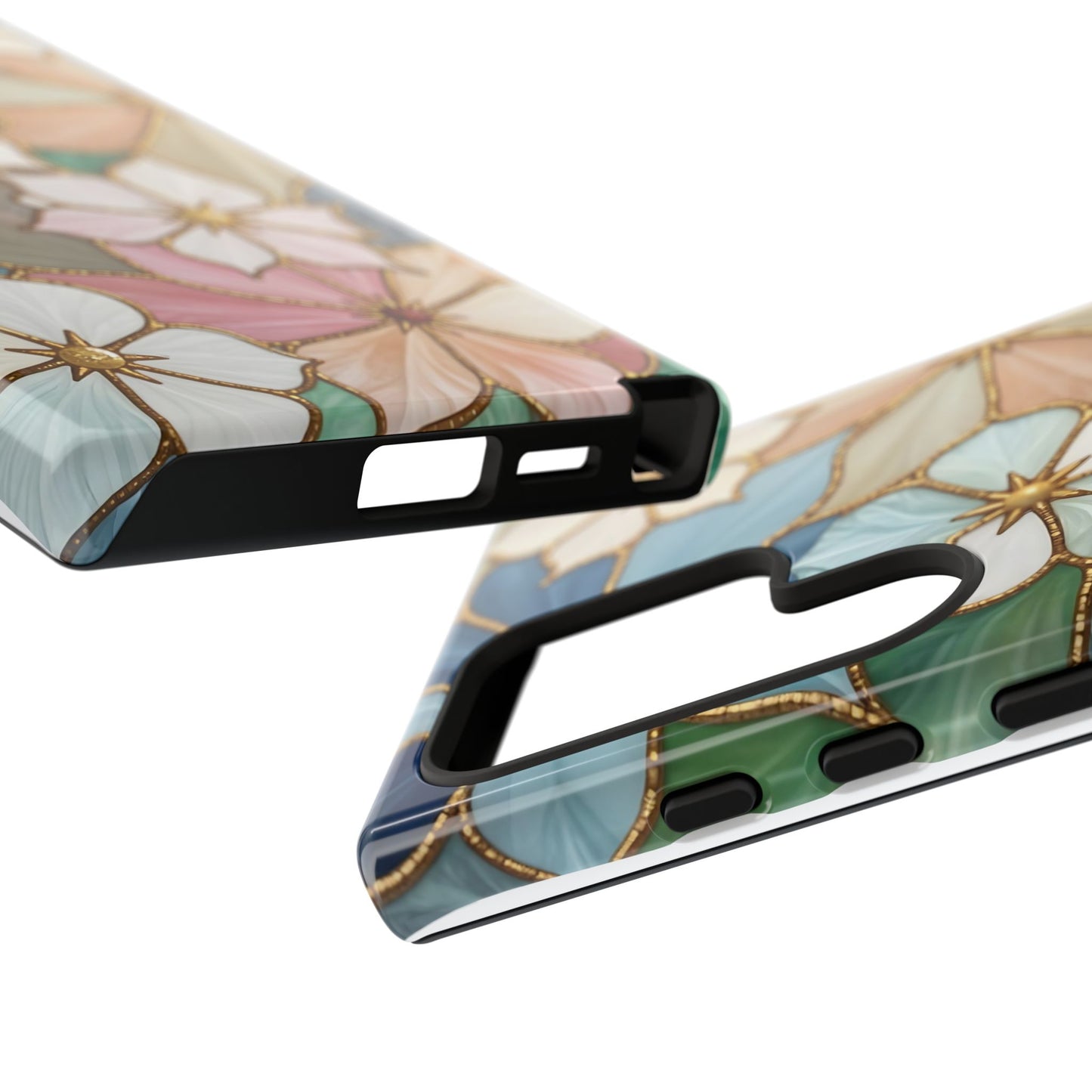 Floral Symphony: Stained Glass Elegance