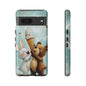 Bear & Bunny Ice Cream Delight - Cute Anime Phone Case for iPhone, Samsung, Google Pixel