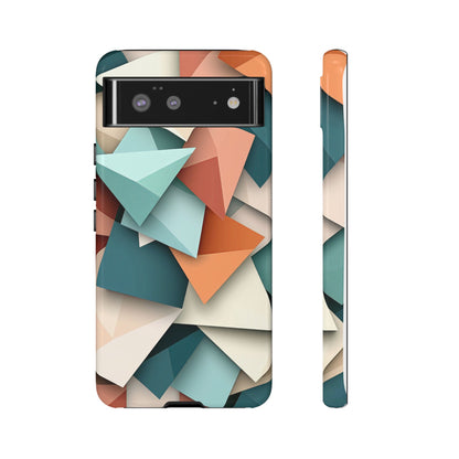 Origami Prism – Abstract Tri-Fold Geometry Phone Case – iPhone, Google Pixel, Samsung