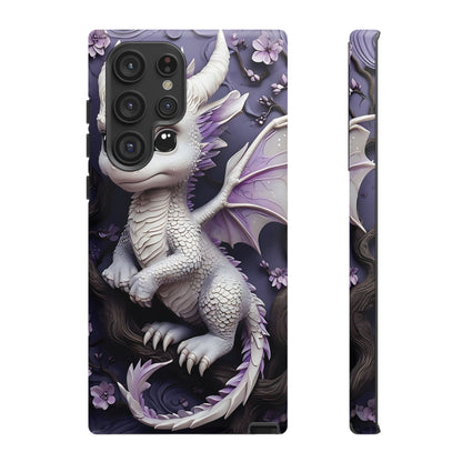 Charming Young Dragon on a Branch Phone Case Design