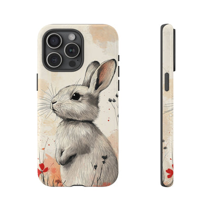 Curious Meadow: Gentle Rabbit Phone Case for iPhone, Samsung & Pixel