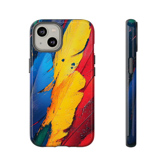 Tropical Macaw Feather Phone Case for iPhone, Samsung & Google Pixel