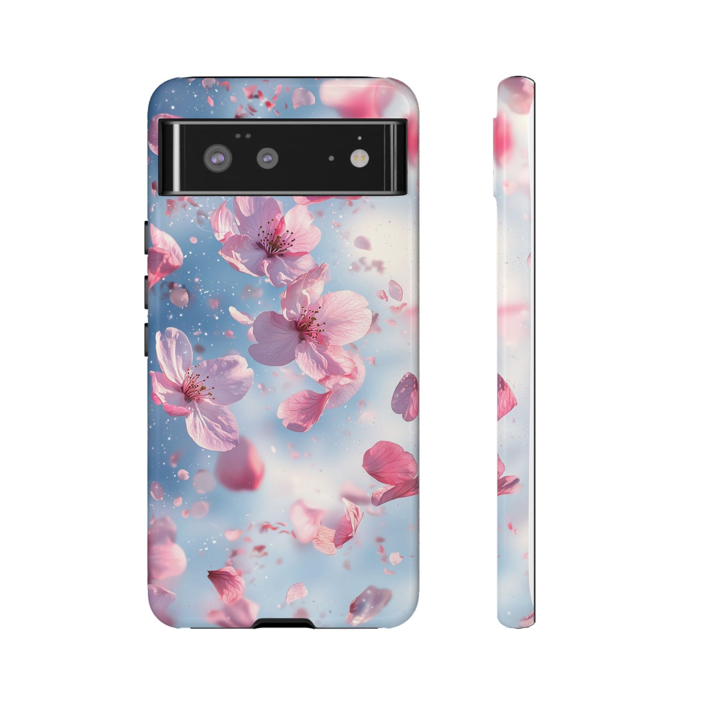 Cherry Blossom Drift Watercolor Phone Case for iPhone, google Pixel & Samsung