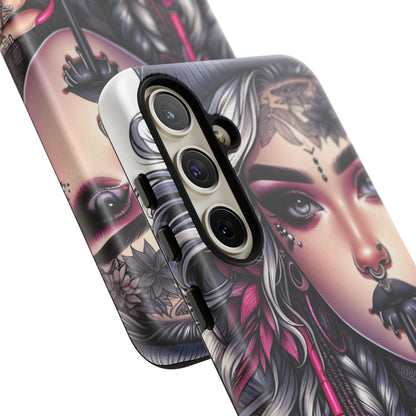 Icy Rebel – Silver Dreads & Edgy Street Chic Mobile Cover