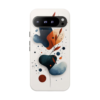 Celestial Bloom – Minimal Abstract Phone Case for iPhone, Samsung & Pixel