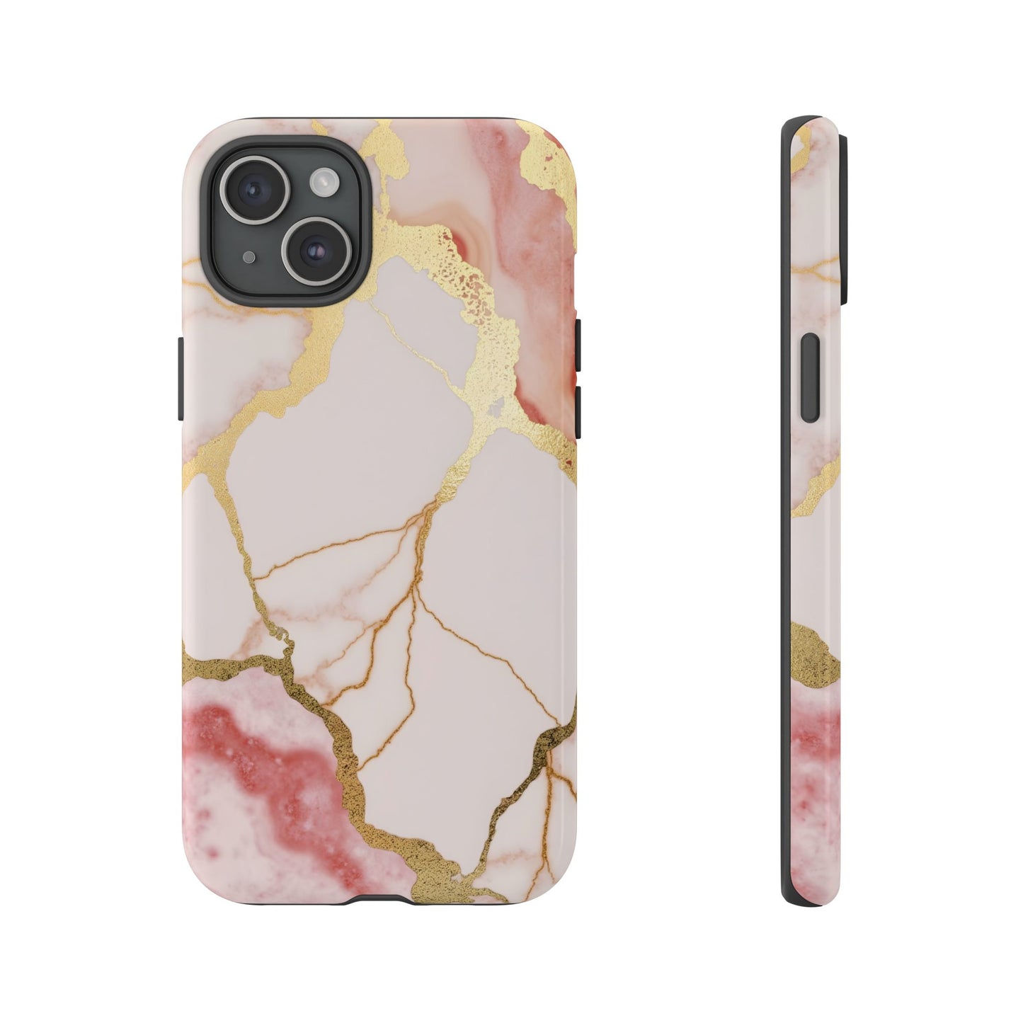 Beautiful Pink Minimal Marble Case Design