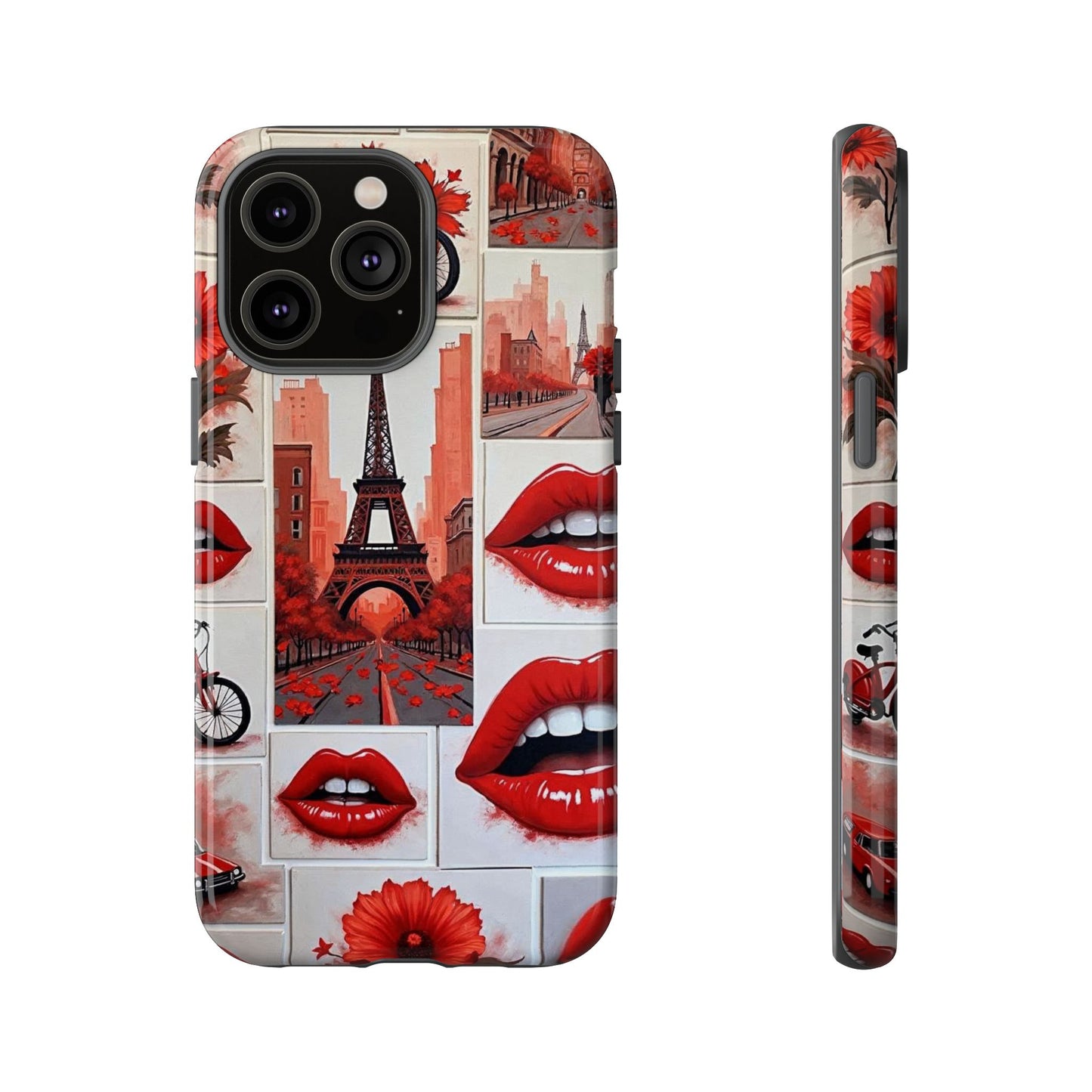 Red Lips & Eiffel Tower Phone Case