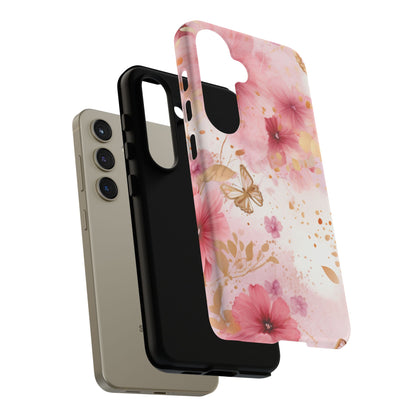 Blush Elegance Floral Mobile Case
