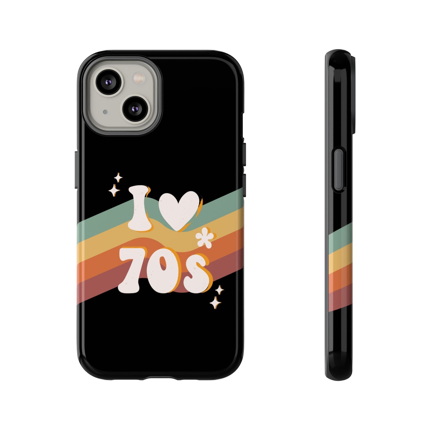 Retro "I Love 70s" Phone Case – Vintage Groovy Design for iPhone, Samsung & Google Pixel