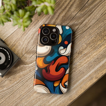 Molten Motion – Bold Abstract Swirl Phone Case for iPhone, Google Pixel, Samsung