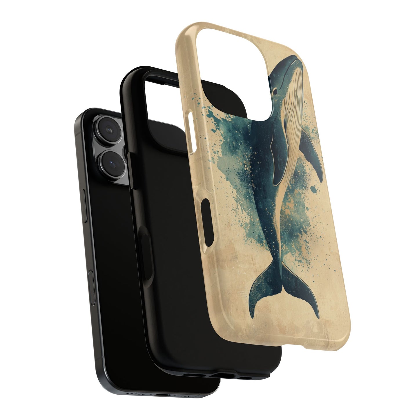 Ocean Majesty: Watercolor Whale Case for iPhone, Samsung & Pixel