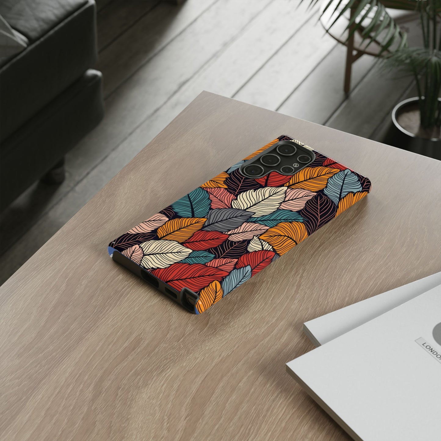 Colorful Abstract Leaves Pattern Design