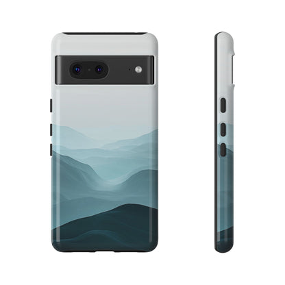 Tranquil Terrain – Misty Abstract Landscape Case for iPhone, Samsung & Pixel