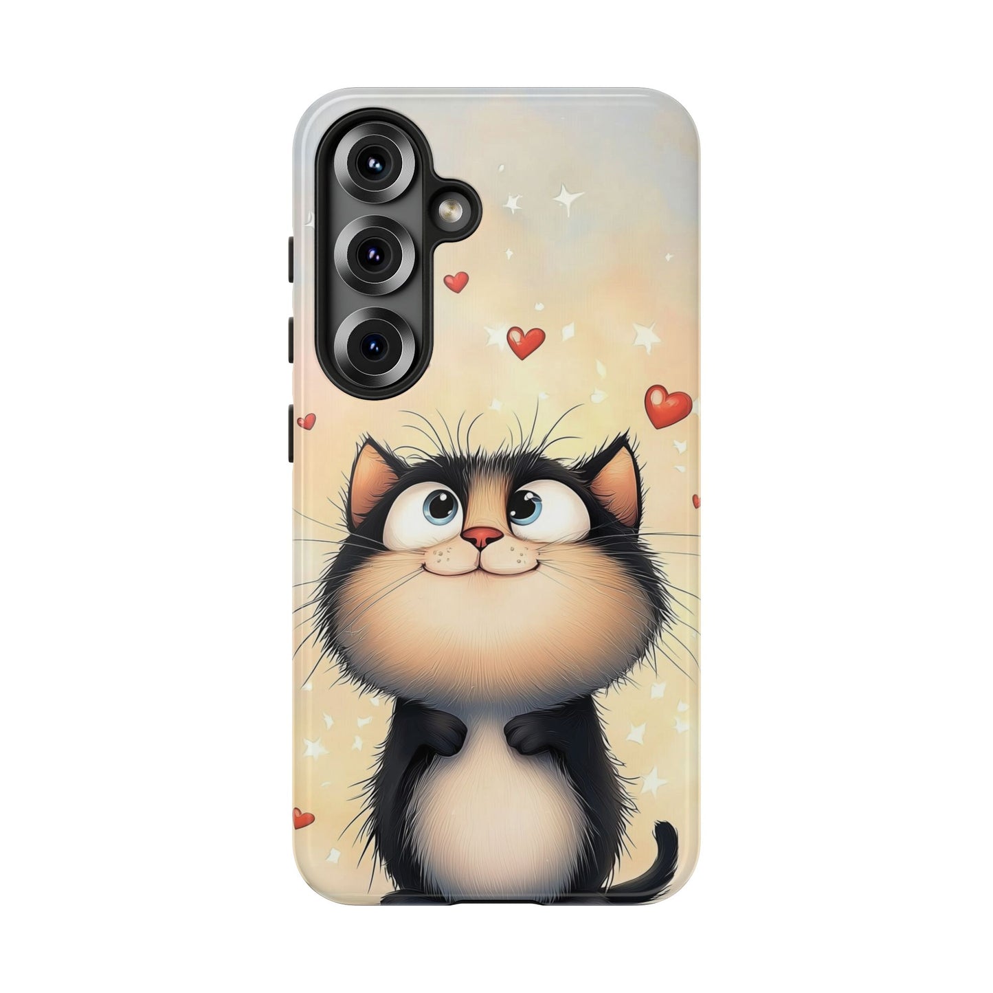 Cute Kitty Love Phone Case – Adorable Anime Cat Design for iPhone, Google Pixel & Samsung