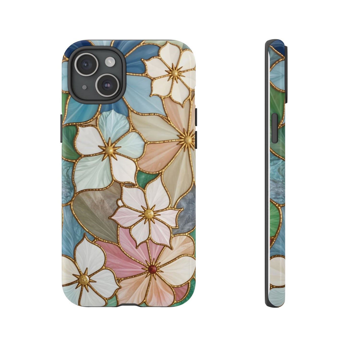 Floral Symphony: Stained Glass Elegance