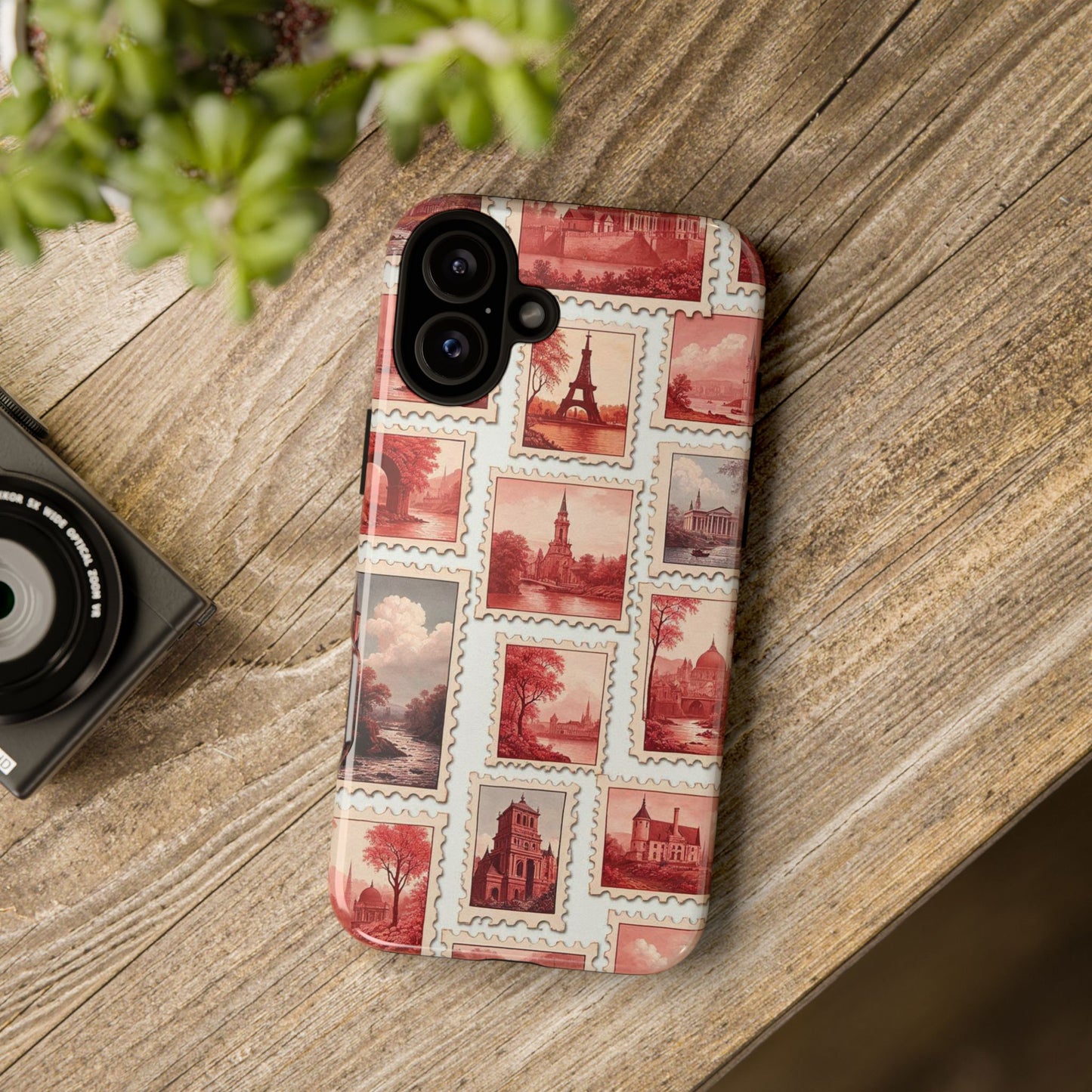 Vintage Postcard Stamps Phone Case