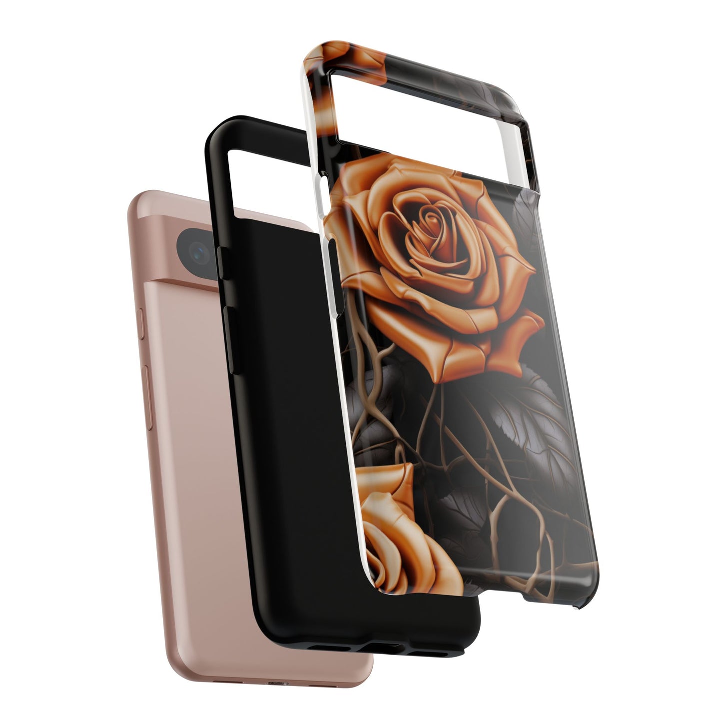 Midnight Gold Rose Mobile Case